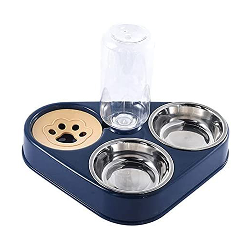 Bullpiano Cat Food Bowls/ Cat Food Container/ Cat Water Bowl/ Dog Water  Bottle Dispenser/ Dog Mat for Food and Water/ Cat Feeding & Watering  Supplies/